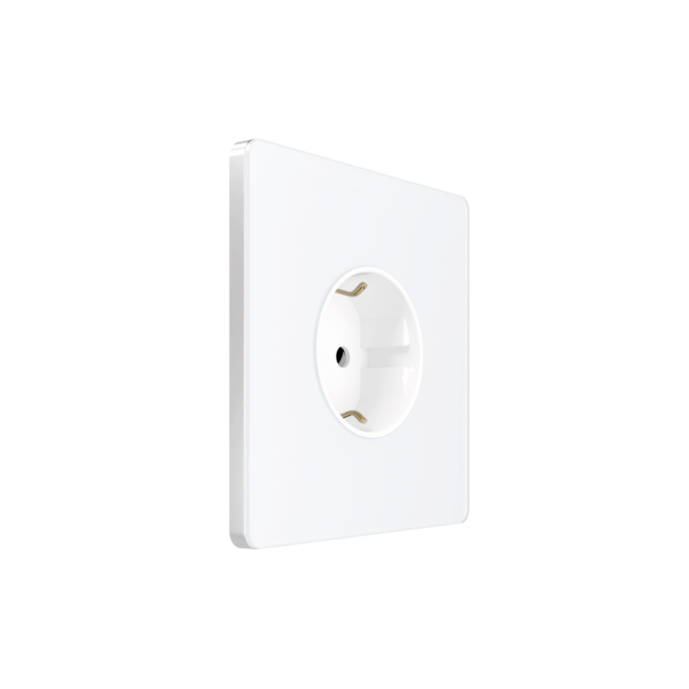 Systeme Infinity, Розетка 2К+З  (250В, 16А, защитные шторки), FSE000145, Арктический лед