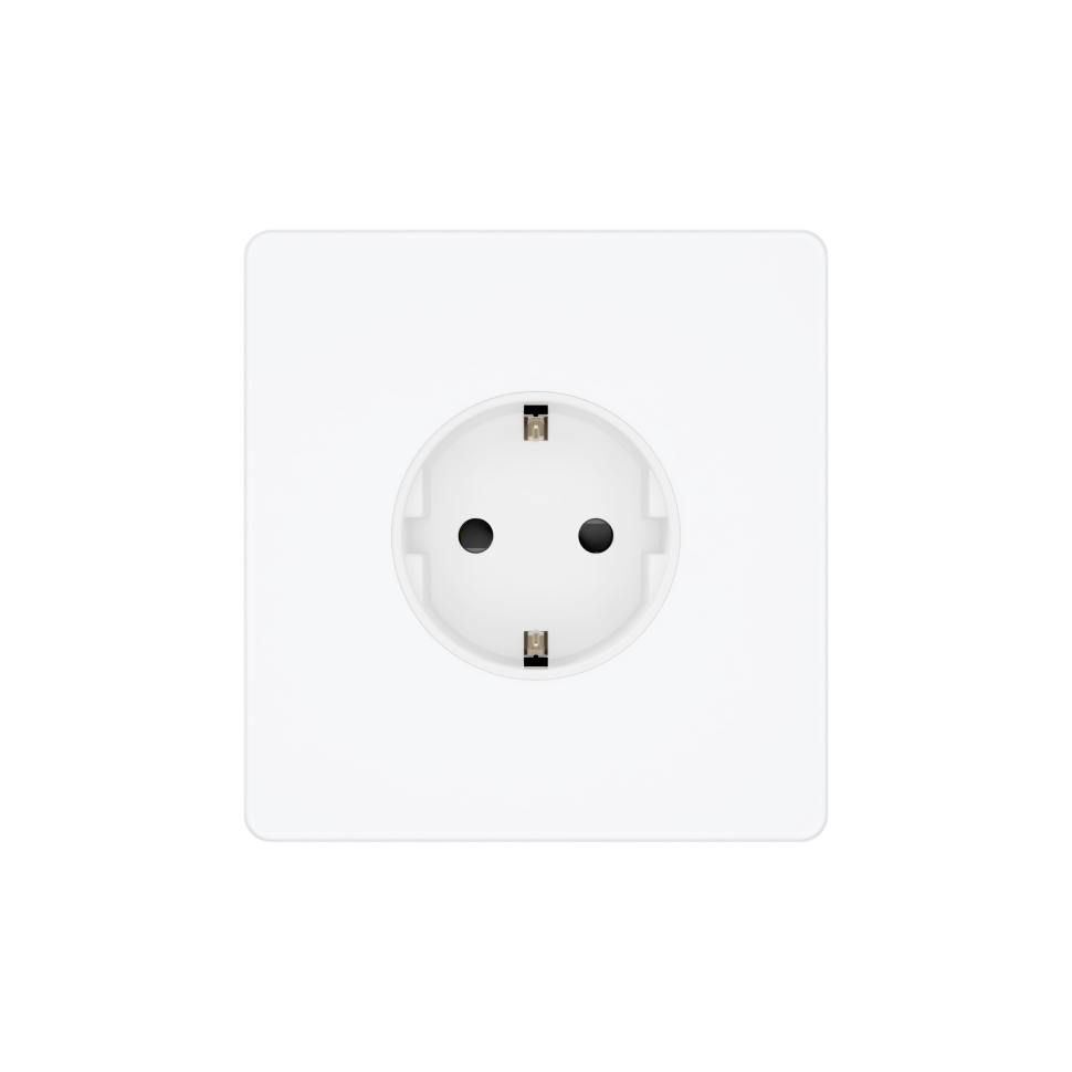 Systeme Infinity, Розетка 2К+З  (250В, 16А, защитные шторки), FSE000145, Арктический лед