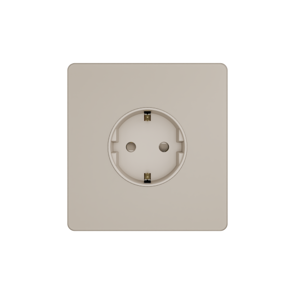 Systeme Infinity, Розетка 2К+З  (250В, 16А, защитные шторки), FSE000545, Песчаный берег