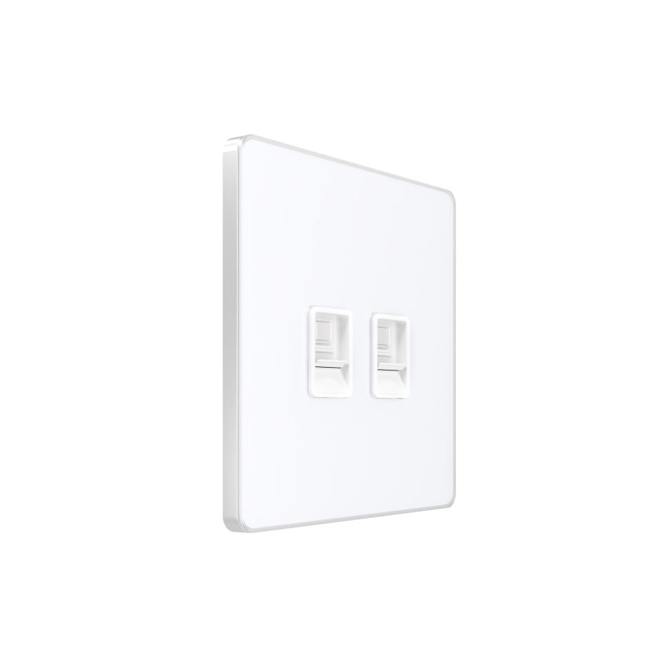 Systeme Infinity, Розетка информационная RJ-45 кат.5e 2-я, FSE000185, Арктический лед