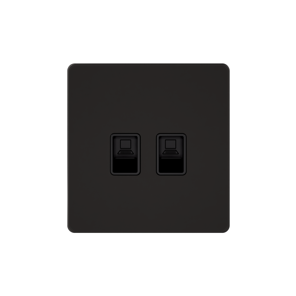 Systeme Infinity, Розетка информационная RJ-45 кат.5e 2-я, FSE001085, Полярная ночь