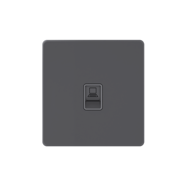 Systeme Infinity, Розетка информационная RJ-45 кат.6, FSE000786, Вулканический пепел