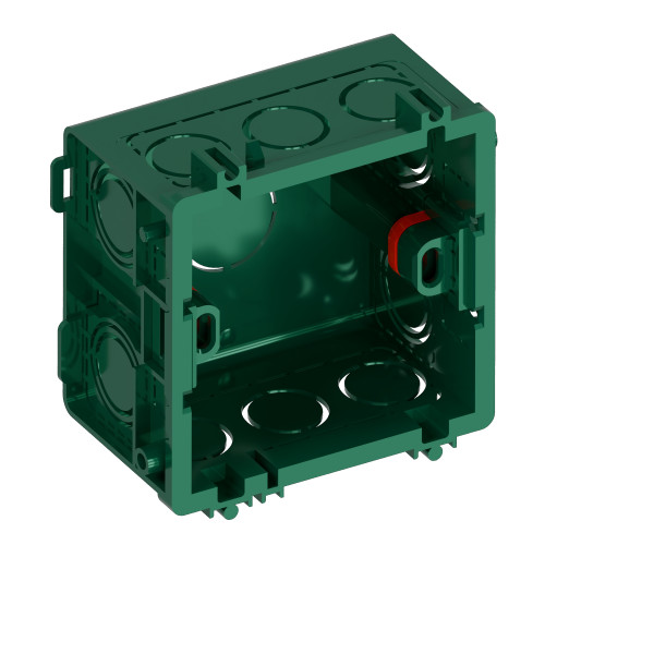 Systeme Infinity, Коробка монтажная 87х87 для кладки или бетона , Зеленый, FSE350000